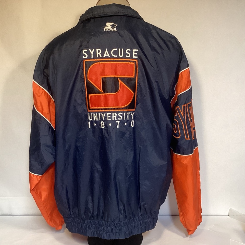 Syracuse University Orangemen Vintage Starter Blue Orange Jacket men’s size  XL